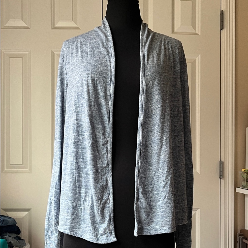 Old Navy Light Heather Gray Open-Front Women's Cardigan